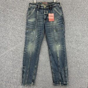 Vayder Carpenter Jeans Men's 33‎ Savoy Button Fly Paint Splatter Made USA NWT